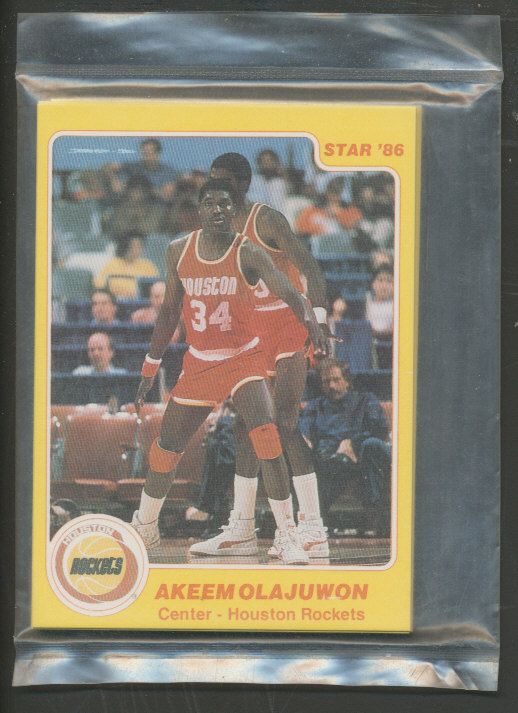 1985/86 Star Basketball Rockets Complete Bagged Set