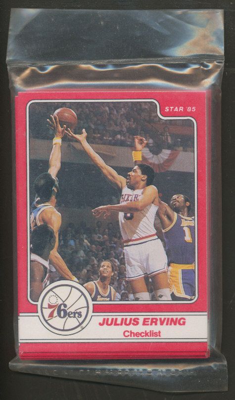 1984/85 Star Basketball Julius Erving Complete Bagged Set
