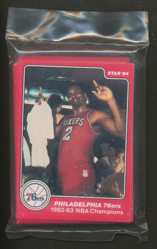 1983/84 Star Basketball 76'ers Champs Complete Bagged Set