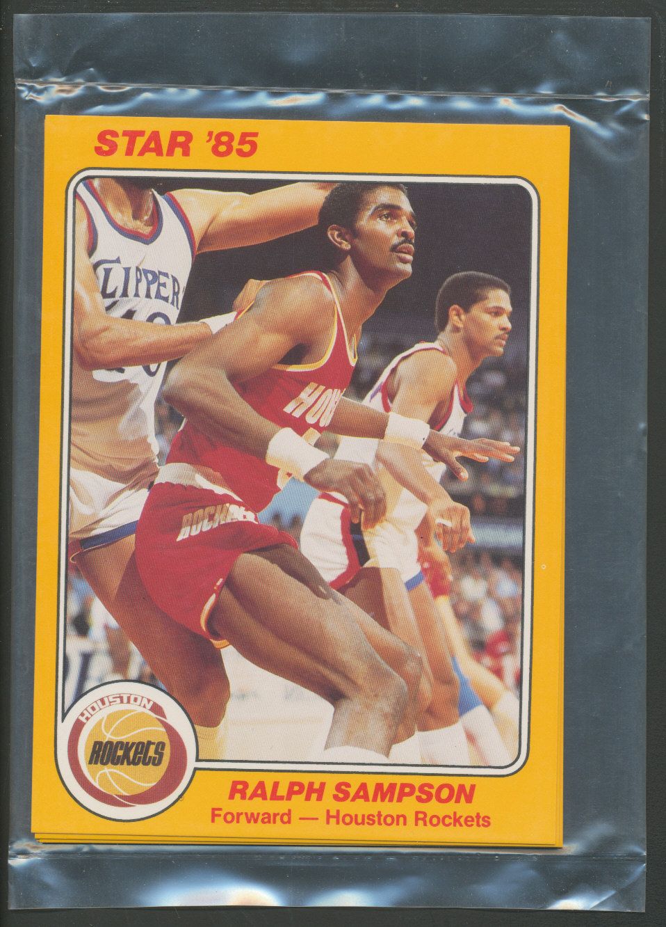 1985 Star Basketball Rockets Team 5x7 Bagged Set
