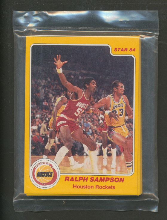 1983/84 Star Basketball Rockets Complete Bagged Set