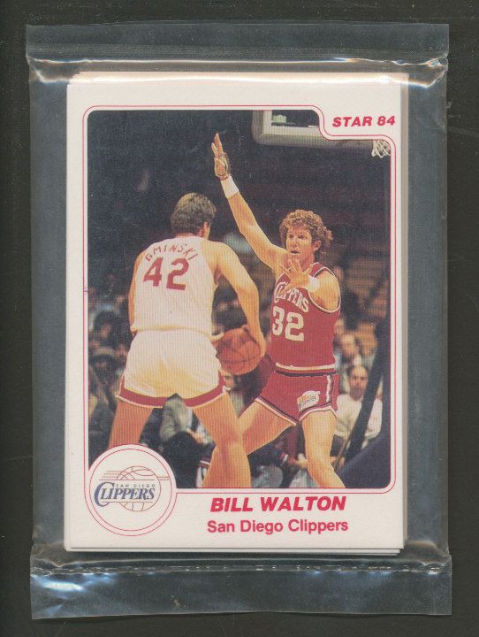 1983/84 Star Basketball Clippers Complete Bagged Set