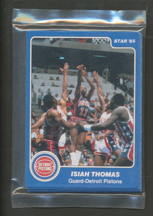 1984/85 Star Basketball Pistons Complete Bagged Set