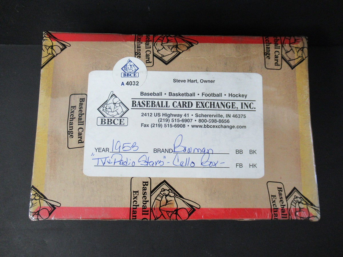 1953 Bowman "TV & Radio Stars" Unopened Cello Box (BBCE)