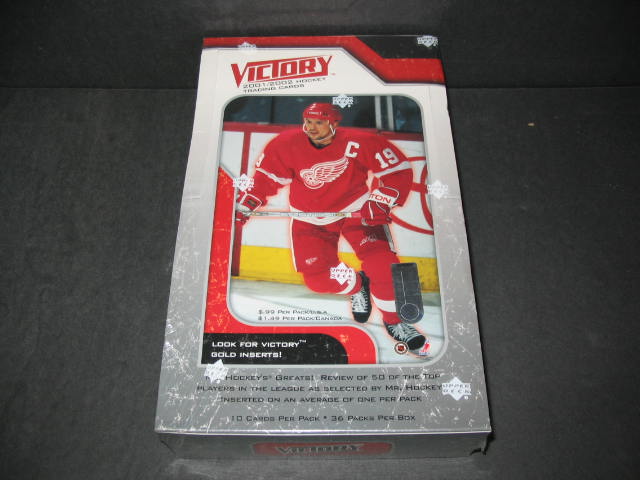 2001/02 Upper Deck Victory Hockey Box (Hobby) (36/10)