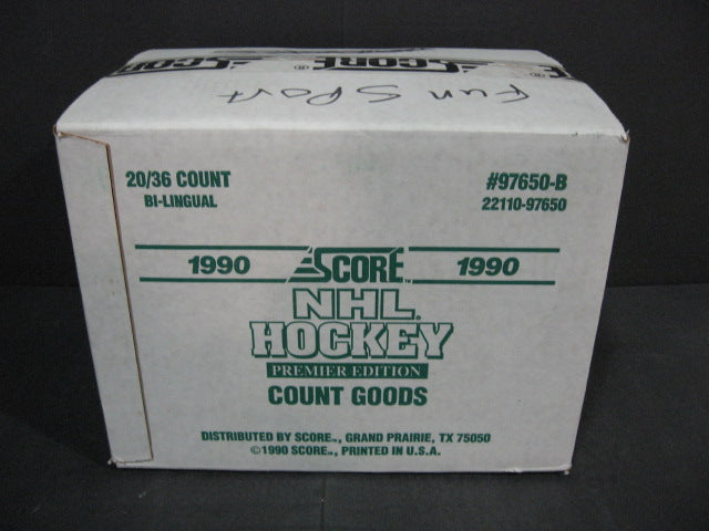 1990/91 Score Hockey Case (Canadian) (20 Box) (97650-B)