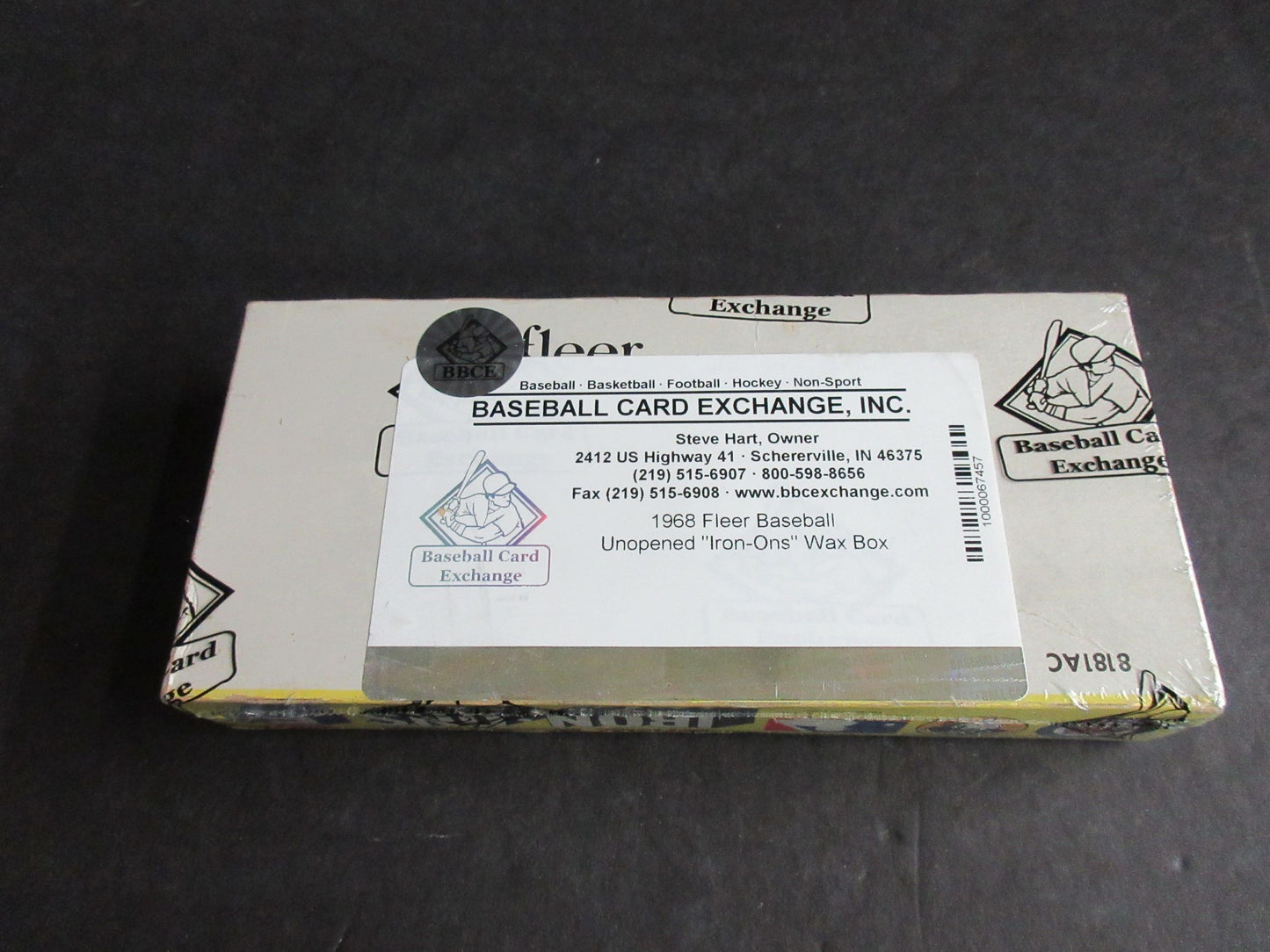 1968 1970 Fleer Baseball Iron Ons Unopened Wax Box (BBCE)