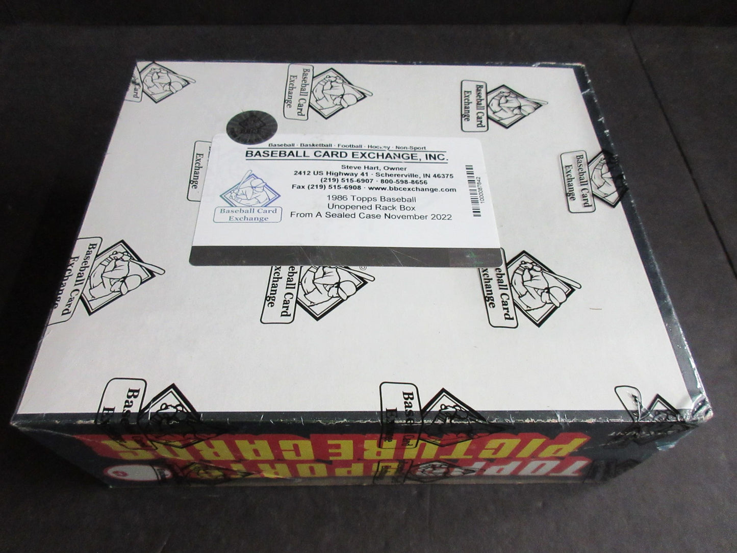1986 Topps Baseball Unopened Rack Box (FASC)