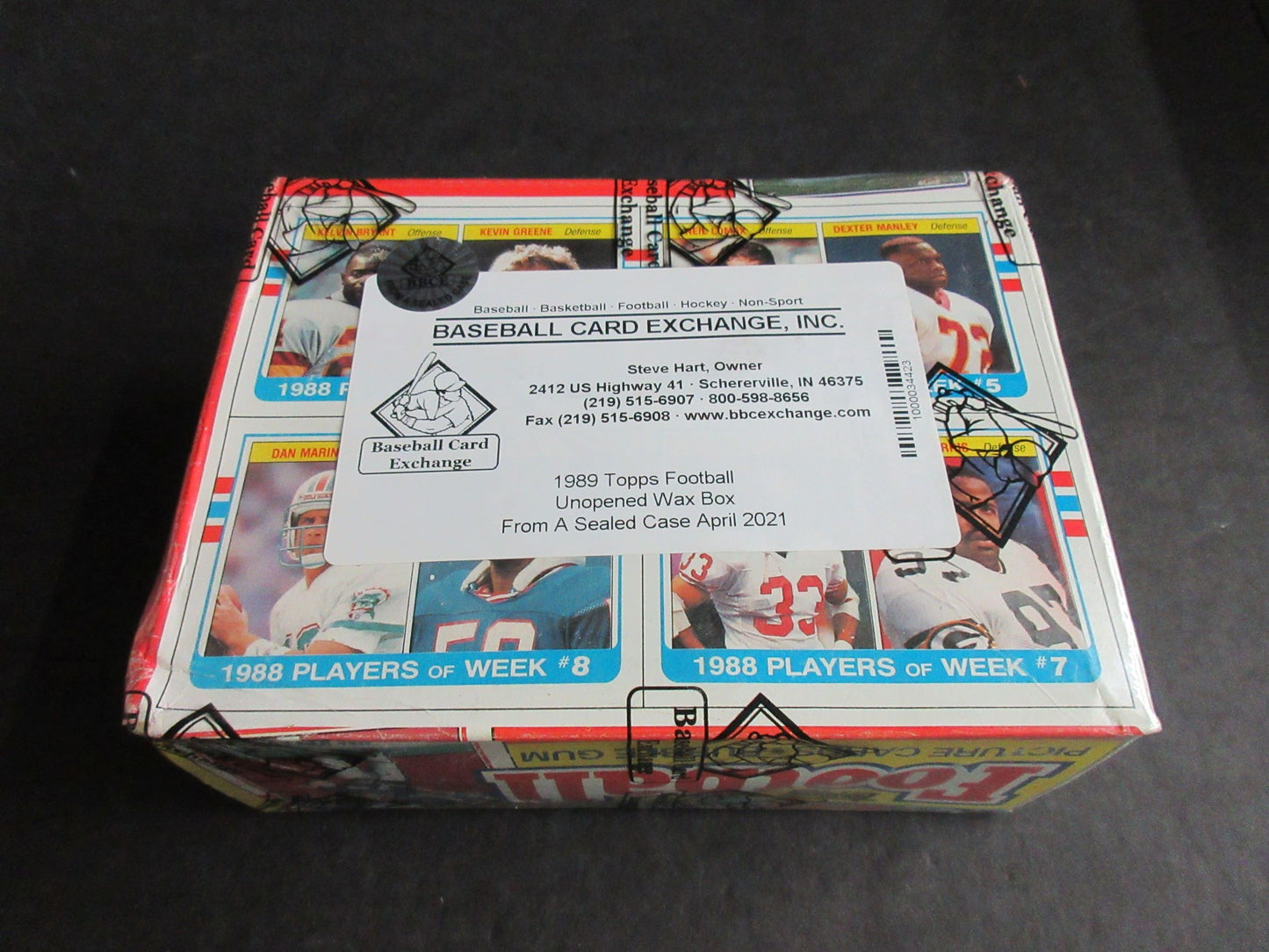 1989 Topps Football Unopened Wax Box (FASC)