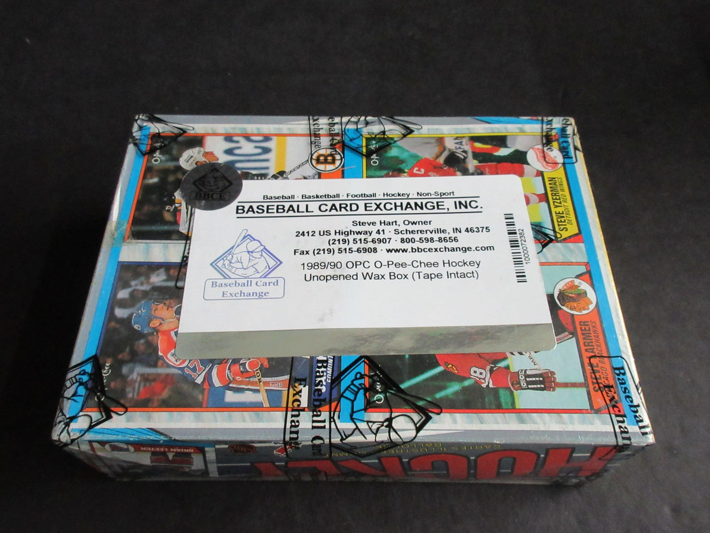 1989/90 OPC O-Pee-Chee Hockey Unopened Wax Box (Tape) (BBCE)