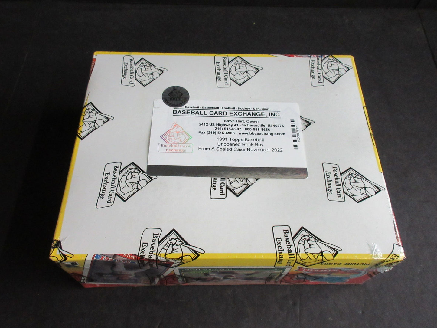 1991 Topps Baseball Unopened Rack Box (FASC)