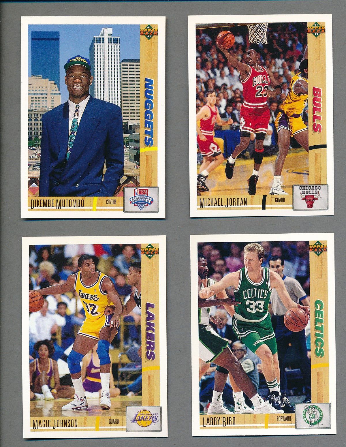 1991/92 Upper Deck Basketball Complete Set (w/ Inserts) (500) NM/MT MT