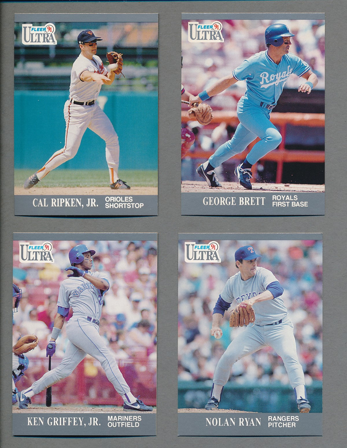 1991 Fleer Ultra Baseball Complete Set (400) NM/MT MT