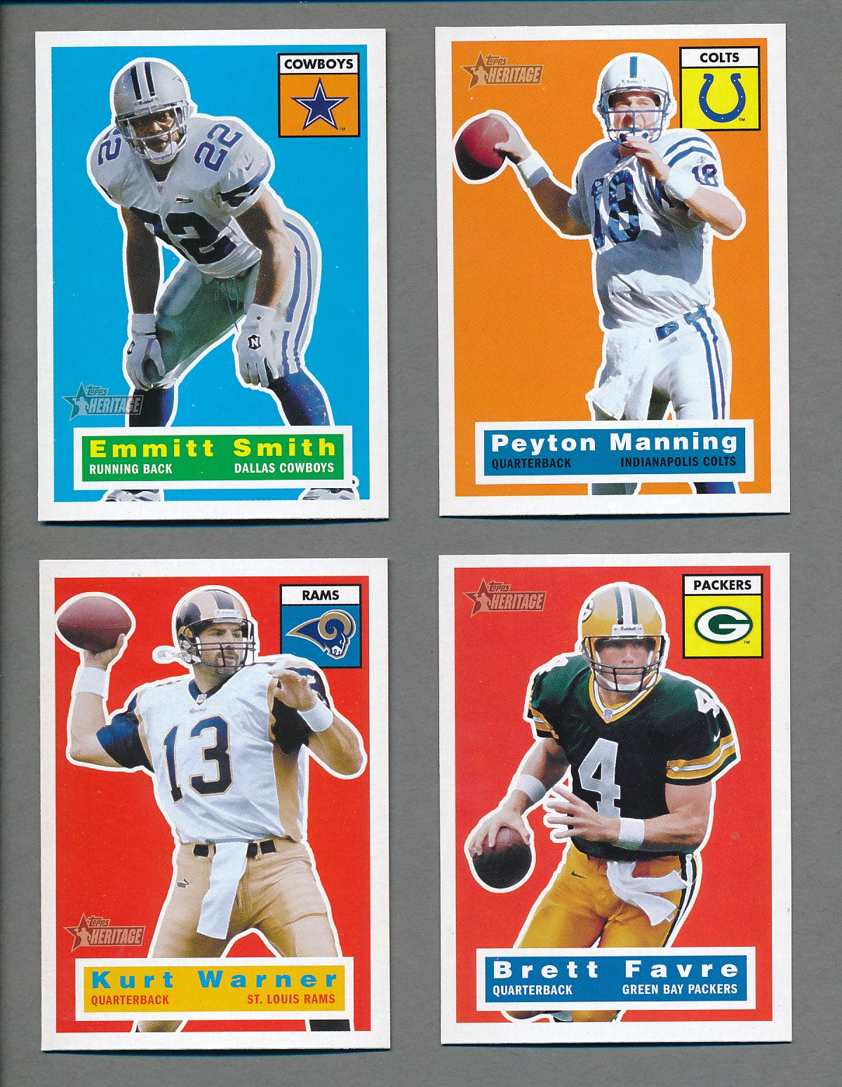 2001 Topps Heritage Football Complete Set (110) NM/MT MT