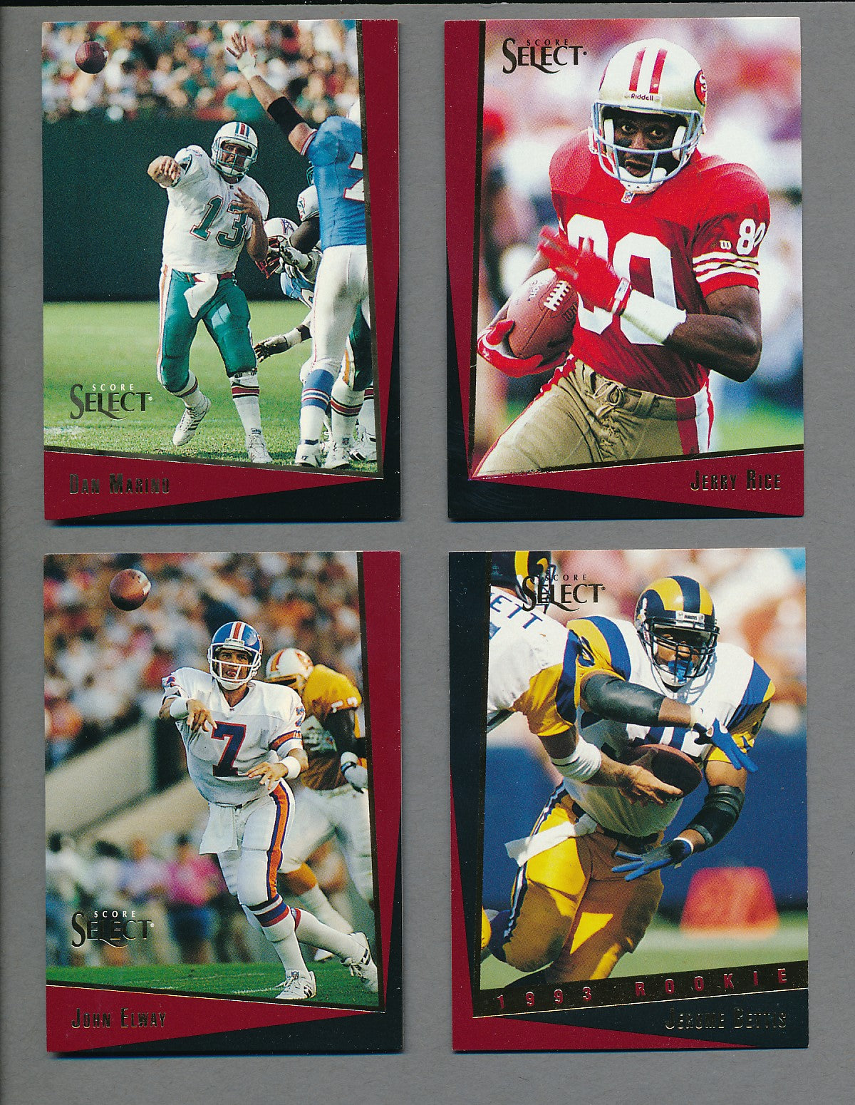 1993 Score Select Football Complete Set (w/ Inserts) (200) NM/MT MT
