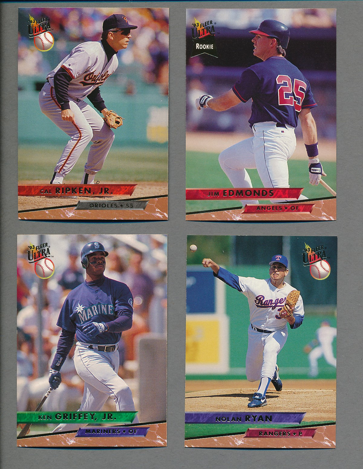 1993 Fleer Ultra Baseball Complete Set (650) NM/MT MT