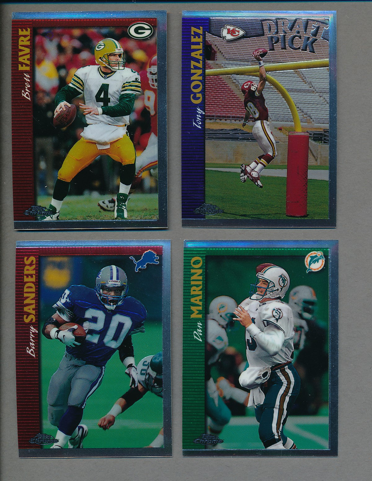 1997 Topps Chrome Football Complete Set (165) NM/MT MT
