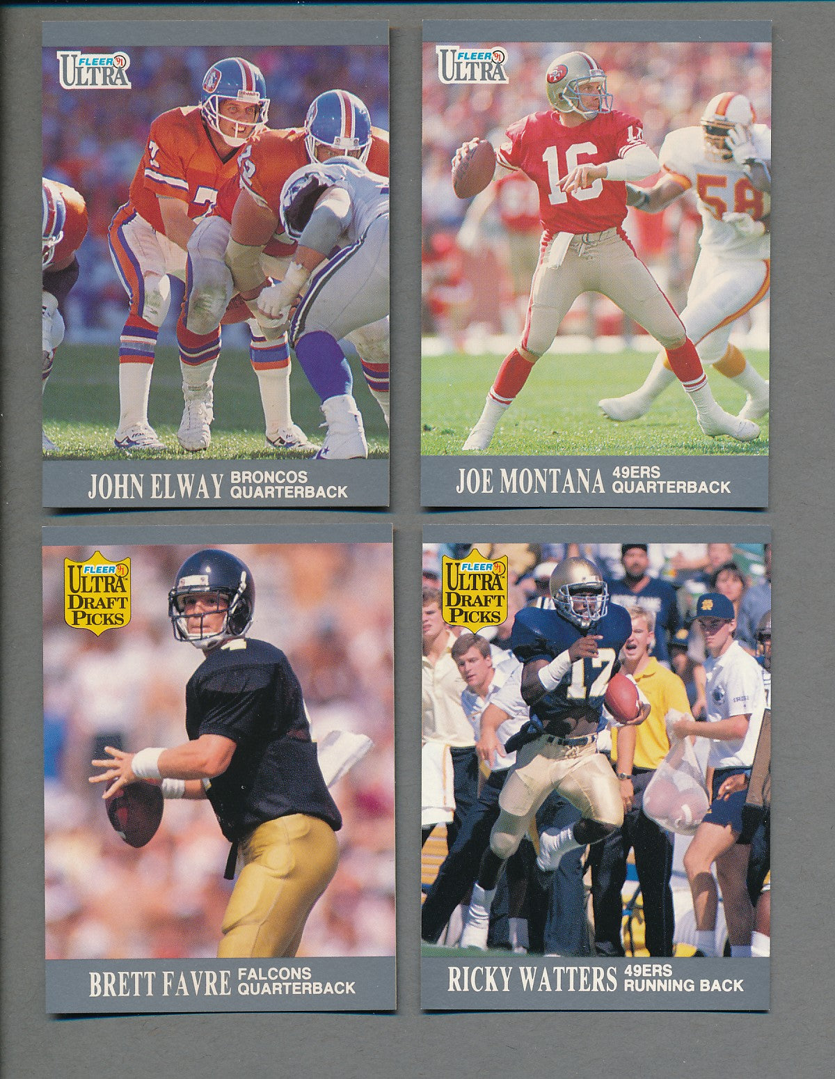 1991 Fleer Ultra Football Complete Set (300) NM/MT MT