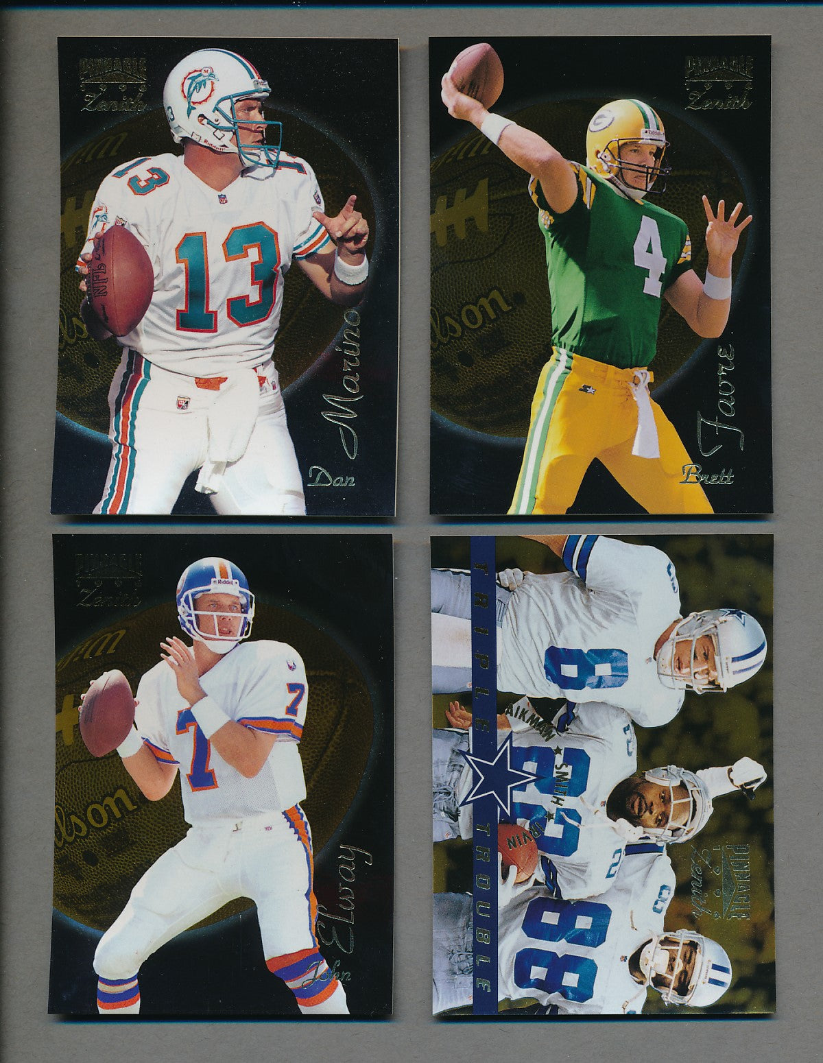 1996 Pinnacle Zenith Football Complete Set (150) NM/MT MT