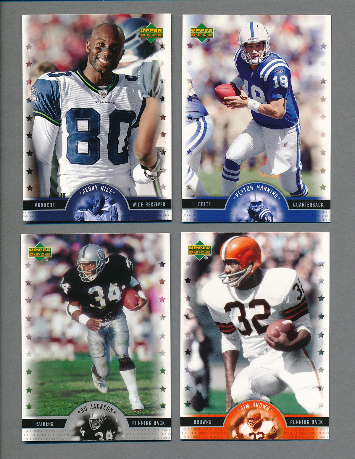 2005 Upper Deck Legends Football Complete Set (100) NM/MT MT