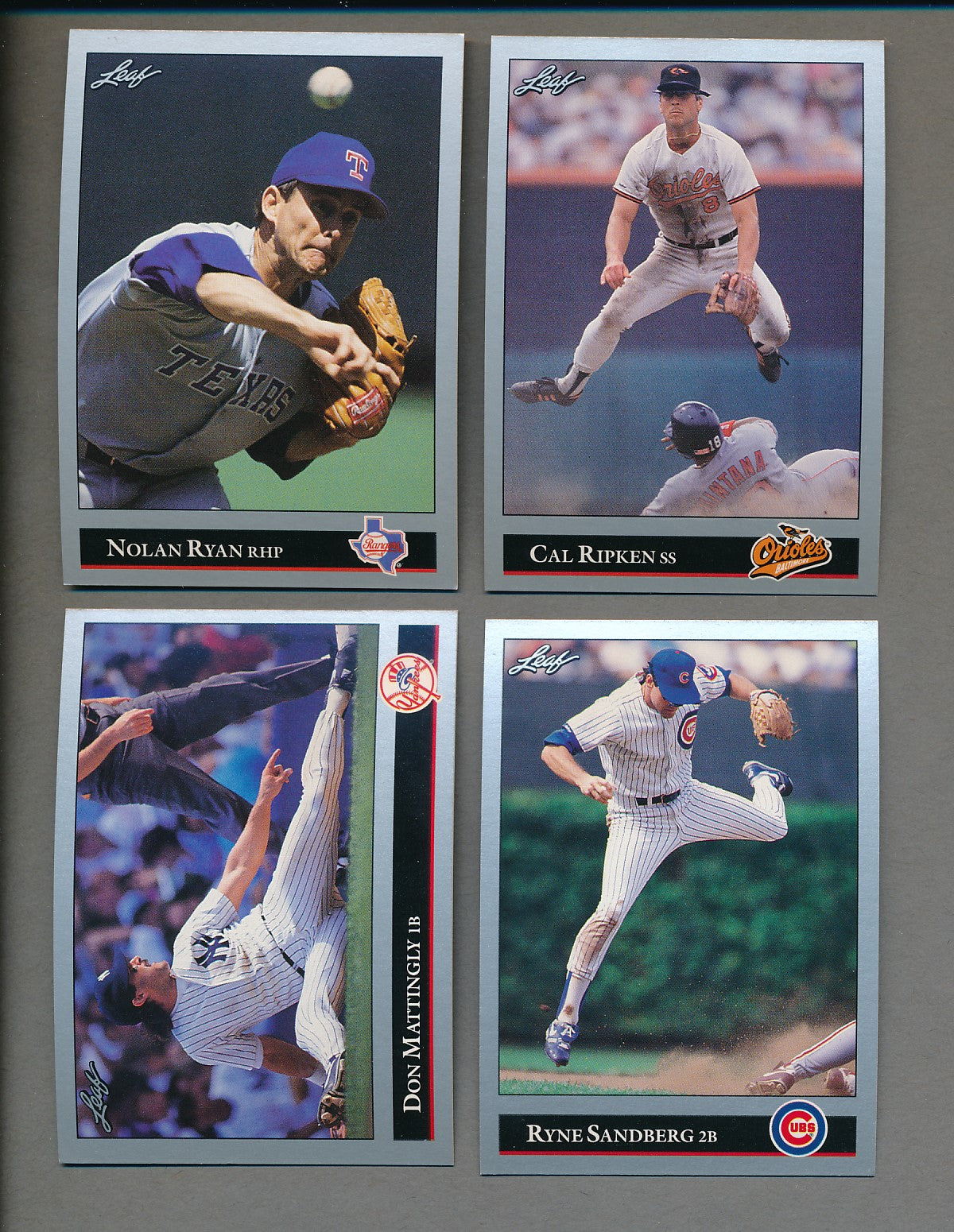 1992 Leaf Baseball Complete Set (528) NM/MT MT