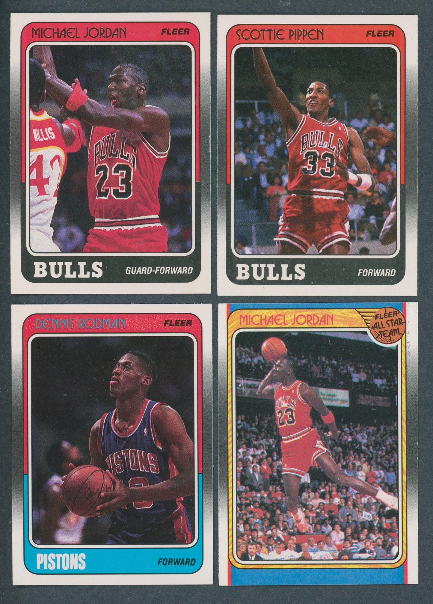 1988/89 Fleer Basketball Set W/Stickers NM NM/MT (175)