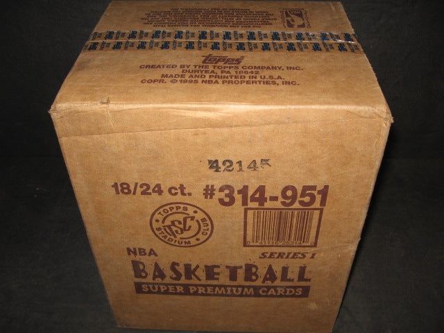 1995/96 Topps Stadium Club Basketball Series 1 Case (18 Box)