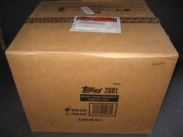 2001 Topps Baseball Factory Set Case (16 Sets)