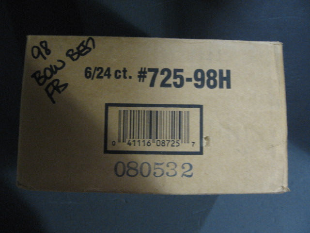 1998 Bowman's Best Football Case (Hobby) (6 Box)