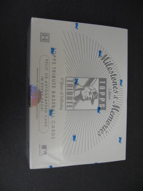 2002 Topps Tribute Milestones & Memories Baseball Box (Hobby)