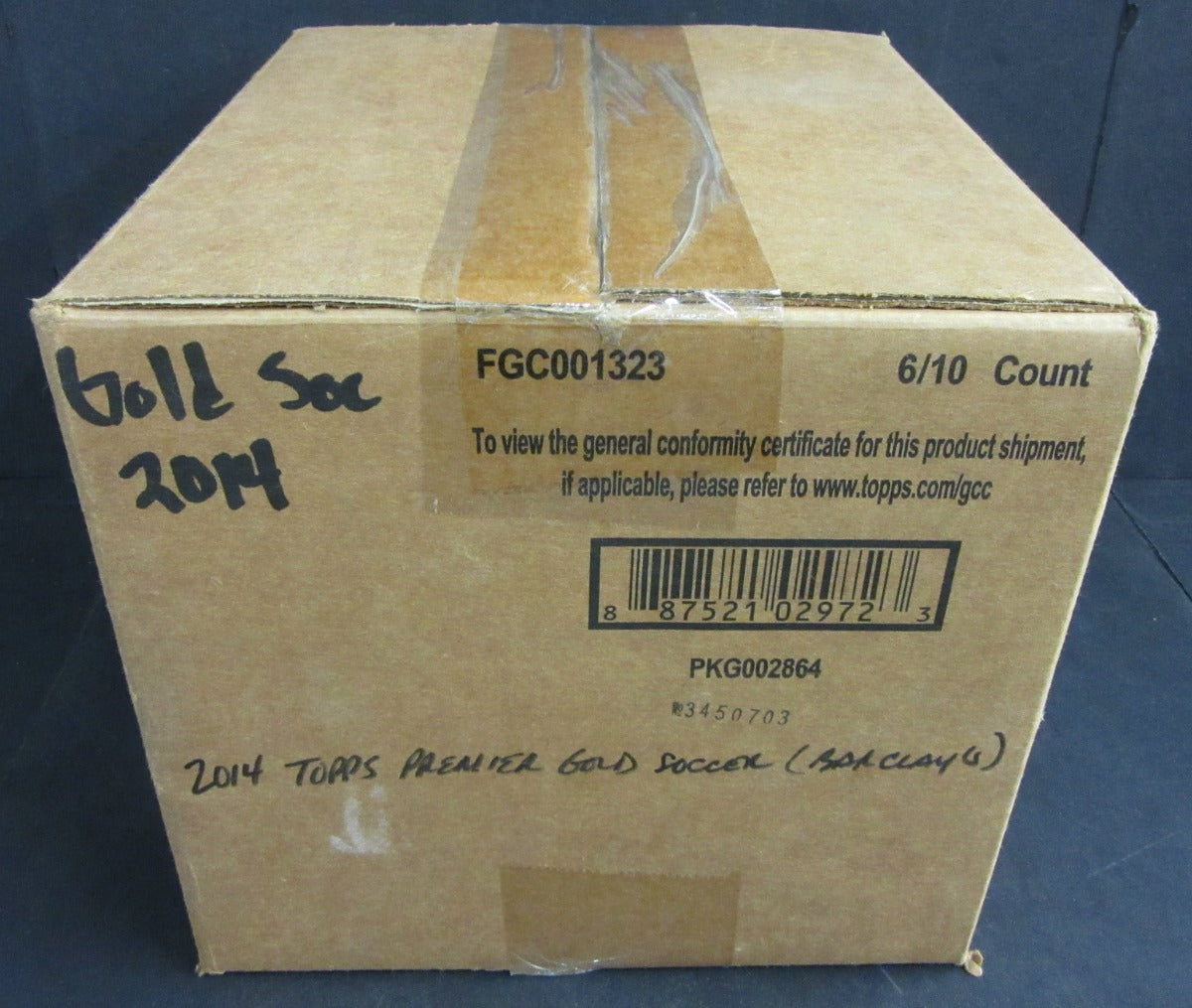 2014 Topps Premier Gold Barclays League Soccer Case (6 Box)