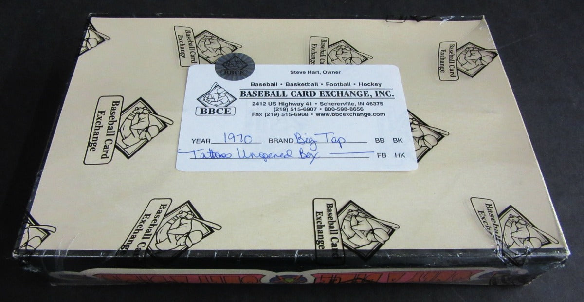 1970 Big Top Tattoos Unopened Box (BBCE)