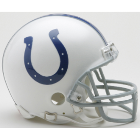 Indianapolis Colts Throwback Mini Helmet---Reggie Wayne Signing