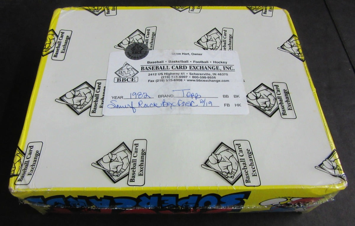 1982 Topps Smurf Super Cards Unopened Rack Box (FASC)