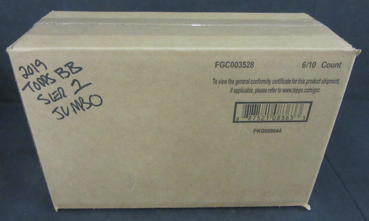 2019 Topps Baseball Series 1 Jumbo Case (Hobby) (6 Box)
