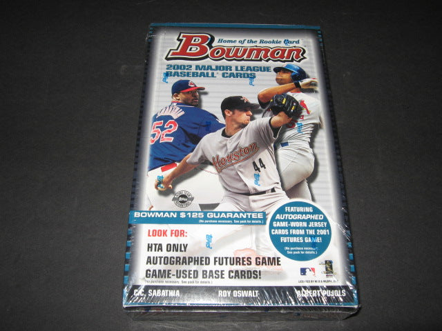 2002 Bowman Baseball Jumbo Box (HTA) (12/21)