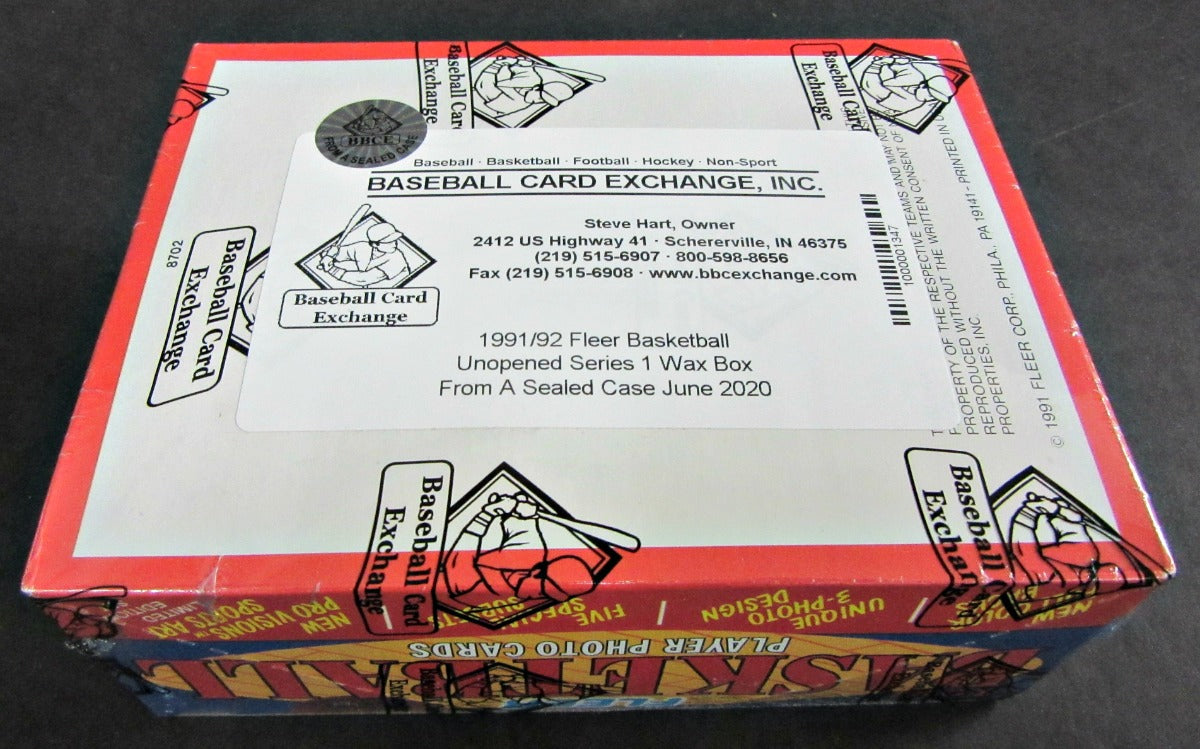 1991/92 Fleer Basketball Unopened Series 1 Wax Box (FASC)