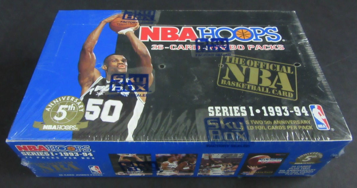 1993/94 Hoops Basketball Series 1 Jumbo Box (24/26)