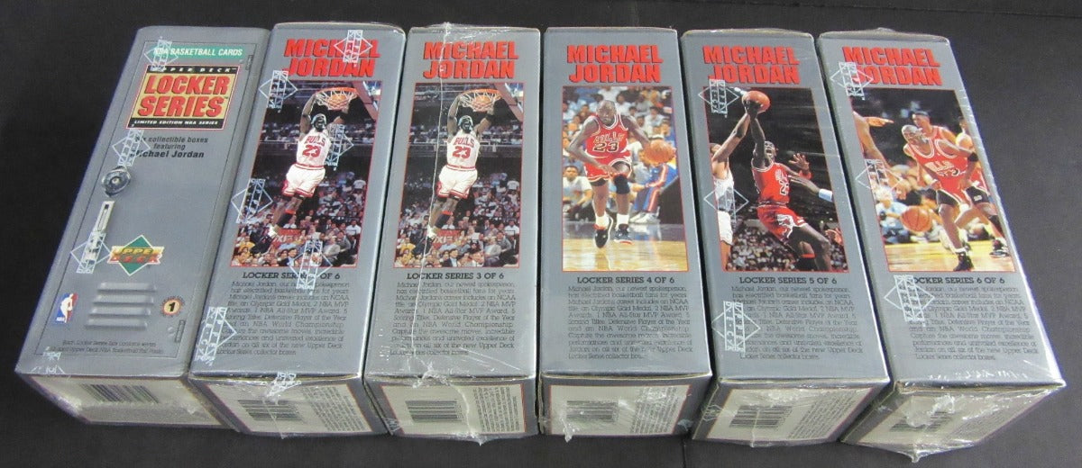 1991/92 Upper Deck Basketball Low Series Locker Set (6)
