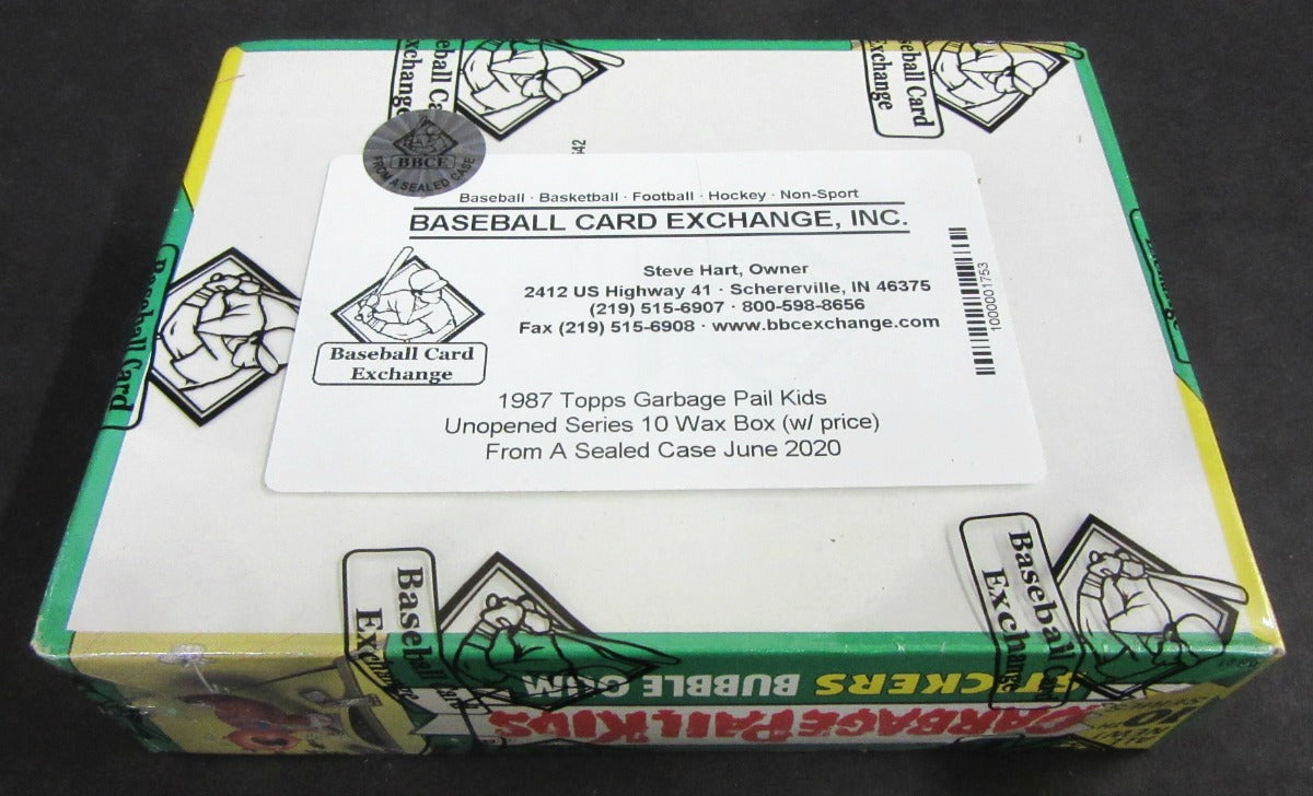 1987 Topps Garbage Pail Kids Series 10 Unopened Wax Box (w/o price) (FASC)