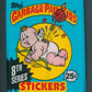 1987 Topps Garbage Pail Kids Series 8 Unopened Wax Pack (w/ price)