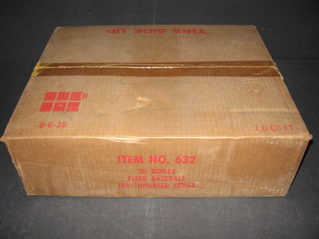 1985 Fleer Baseball Update Factory Set Case (50 Sets) (Authenticate)