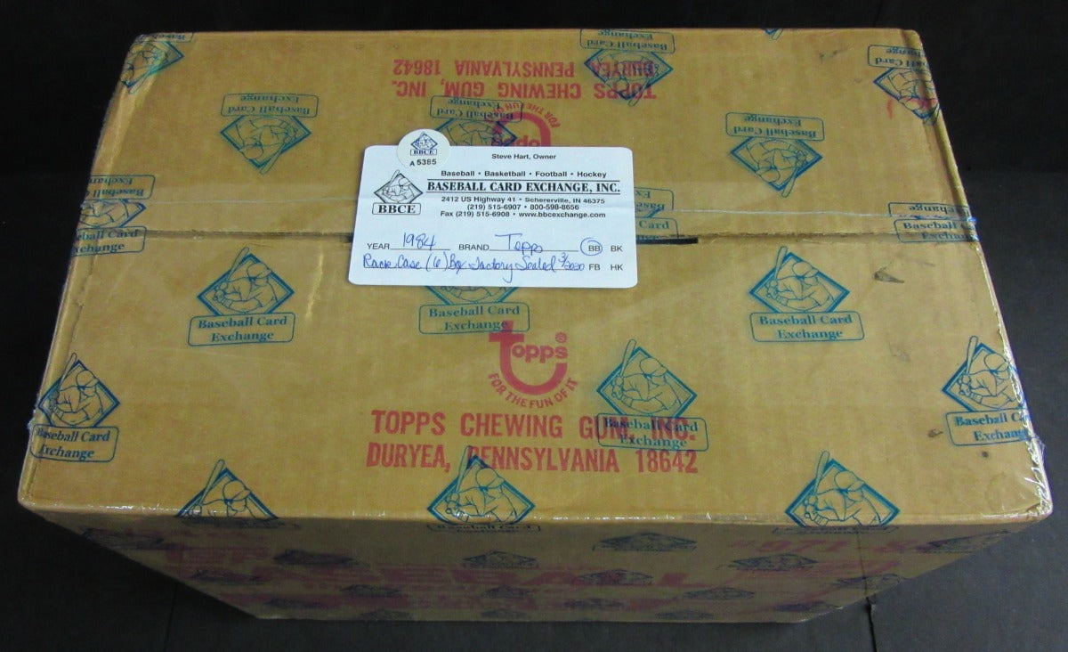 1984 Topps Baseball Rack Pack Case (6 Box) (BBCE)