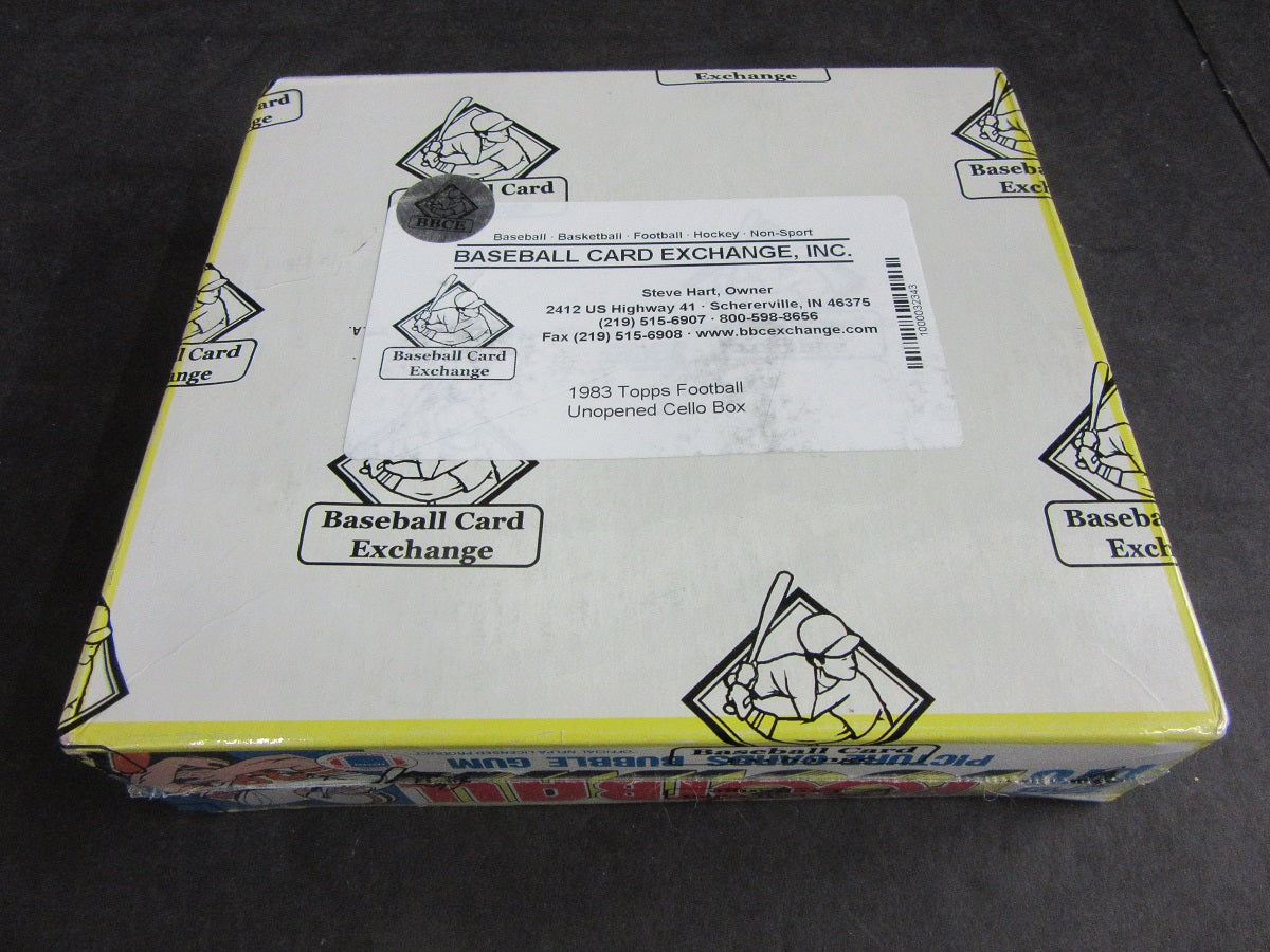 1983 Topps Football Unopened Cello Box (BBCE) (Non X-Out)