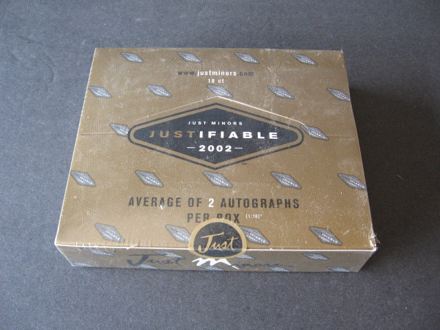 2002 Just Minors Justafiable Baseball Box