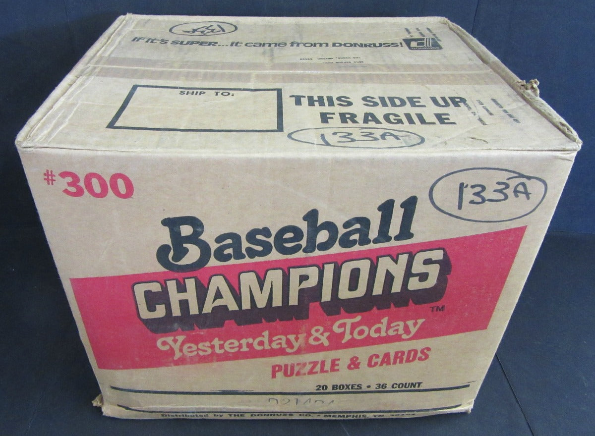 1984 Donruss Baseball Champions Yesterday & Today Case (20 Box)