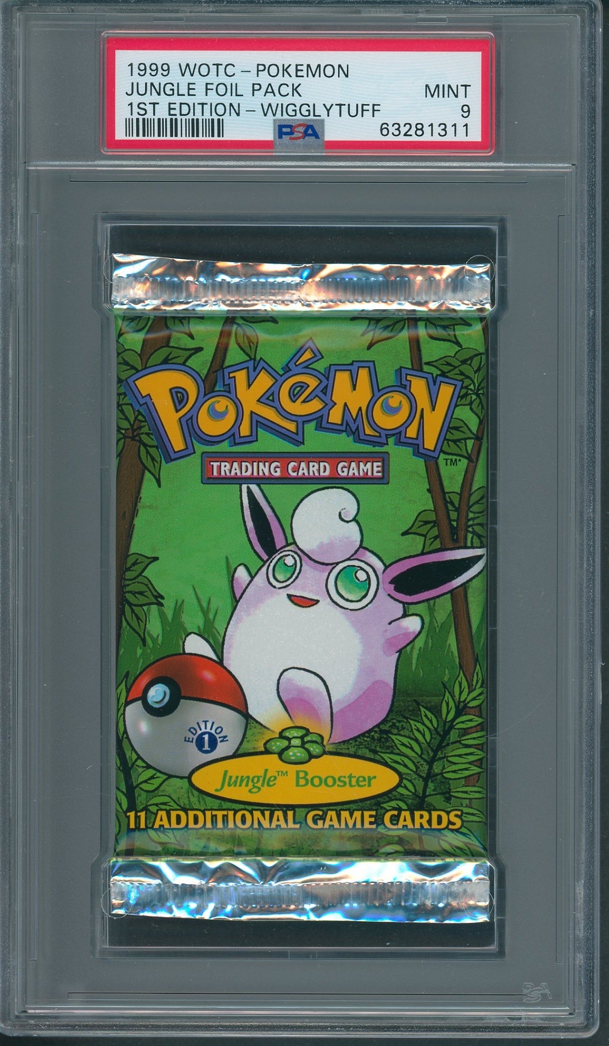 1999 WOTC Pokemon Jungle Unopened 1st Edition Foil Pack Wigglytuff PSA – Baseball Card Exchange