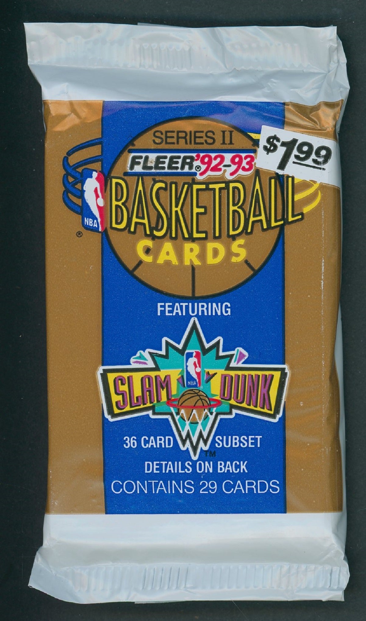 1992/93 Fleer Basketball Series 2 Unopened Jumbo Pack (29)