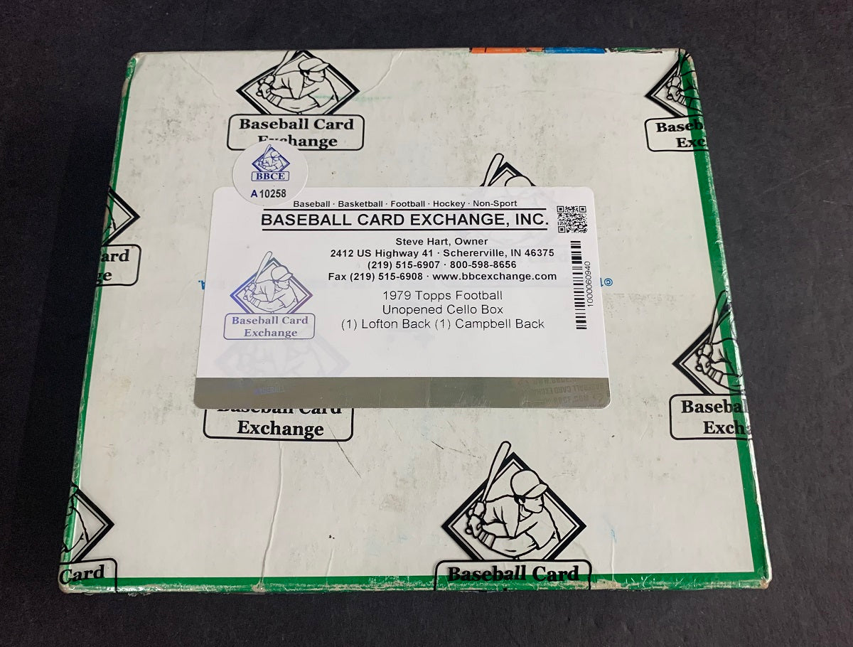 1979 Topps Football Unopened Cello Box (BBCE) (Lofton Campbell)