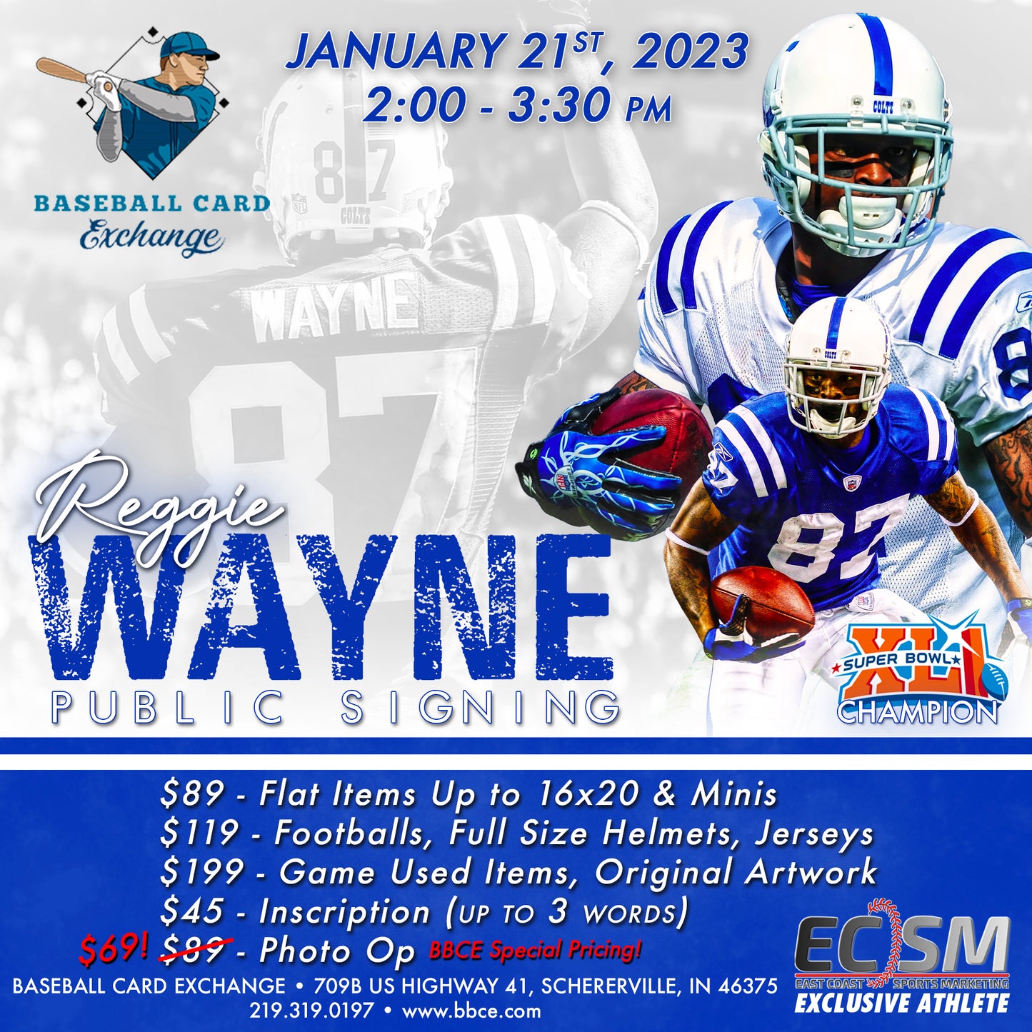 Reggie Wayne---Premium Ticket